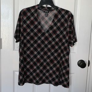 Jones New York v-neck short sleeve top